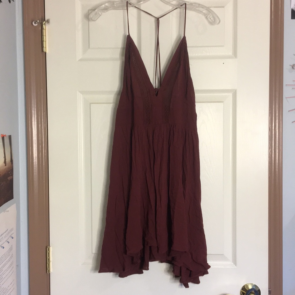 Summer Maroon Dress